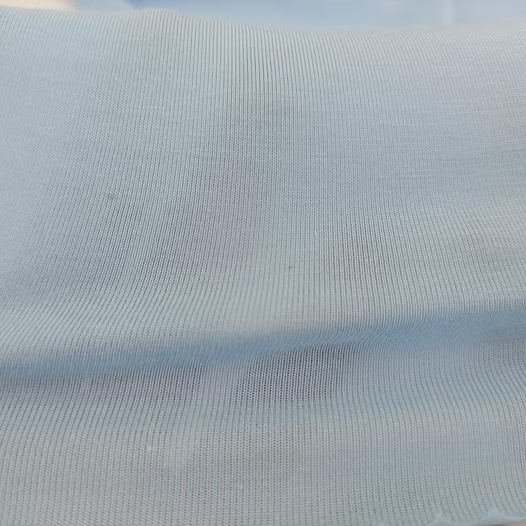 Hot Sale Custom Color 180Gsm 95 Bamboo 5 Spandex Jersey Fabric Bamboo Spandex Fabric Bamboo Fabric T-Shirt