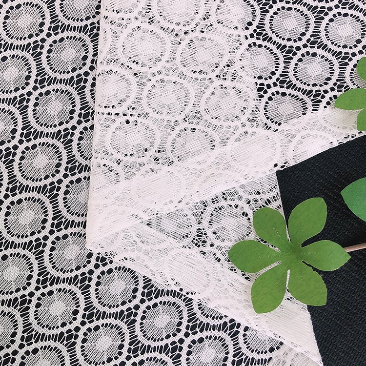 2022 jacquard patterned fireproof 100% polyester living room wholesale white turkey lace sheer curtain fabric