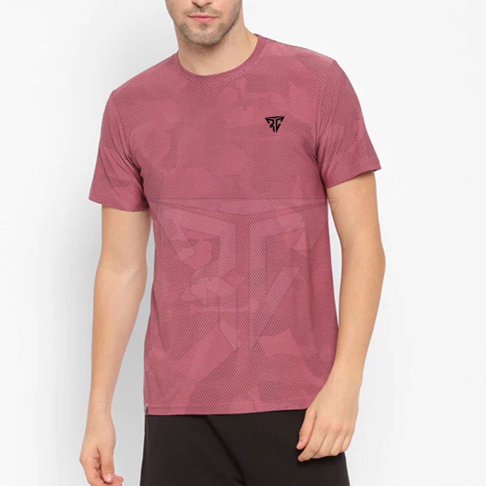 Custom Made Summer Wear Short Sleeve T-Shirt Quick Dry Knitted Fabric with Breathable Feature Printed Pattern for Private Label