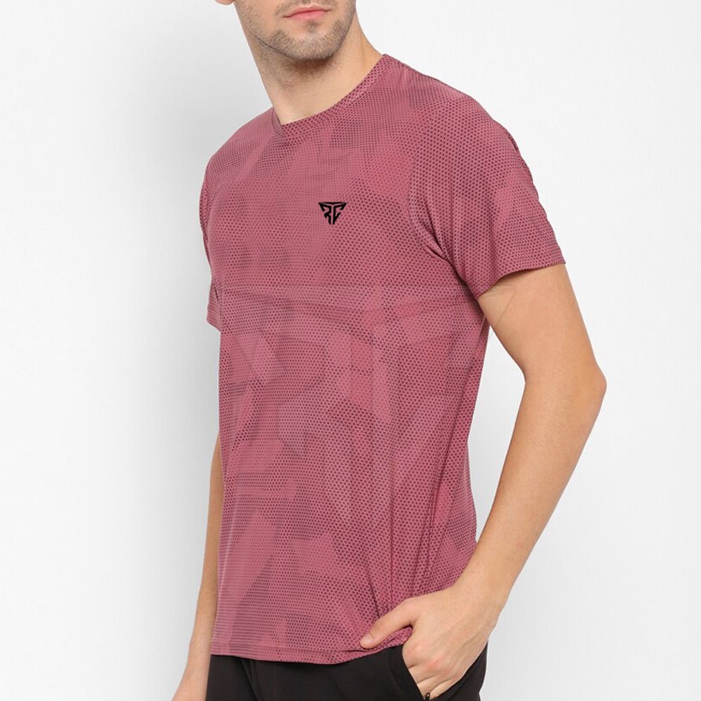 Custom Made Summer Wear Short Sleeve T-Shirt Quick Dry Knitted Fabric with Breathable Feature Printed Pattern for Private Label