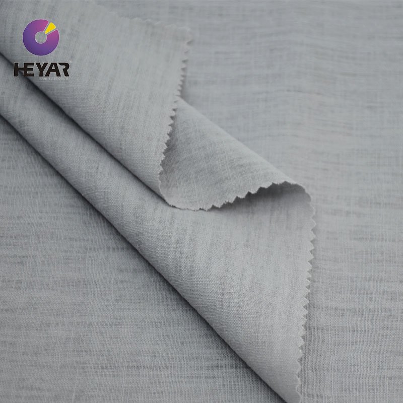 light grey 55 linen 45 cotton clothing fabrics for men's thomas mason shirts fabric viscose fabric for shirt man