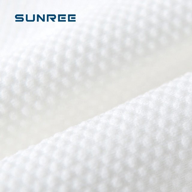 Nonwoven Fabric Roll 100% Bamboo Fiber Spunlace Nonwoven Fabric For Industry Cleanroom Dry Wipe Diaper