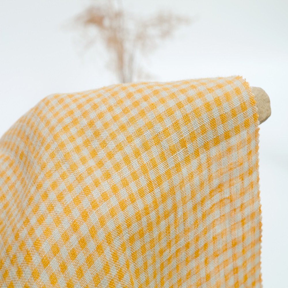 #8598 Manufacturer best quality plaid 100%linen fabrics check pure linen fabric luxury pattern yarn dyed fabric for shirt