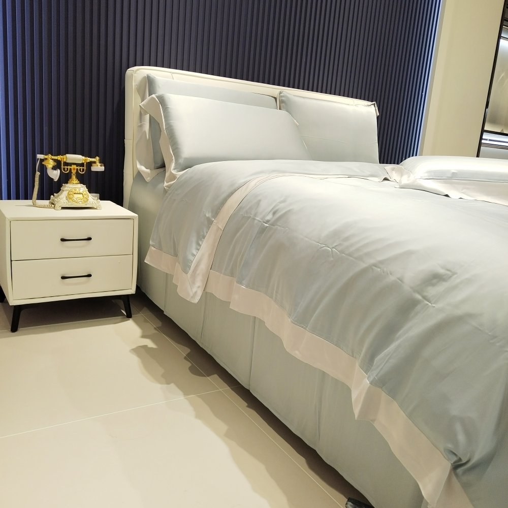 wholesales luxury 300TC oganic bamboo fabric 290cm for bed sheet use