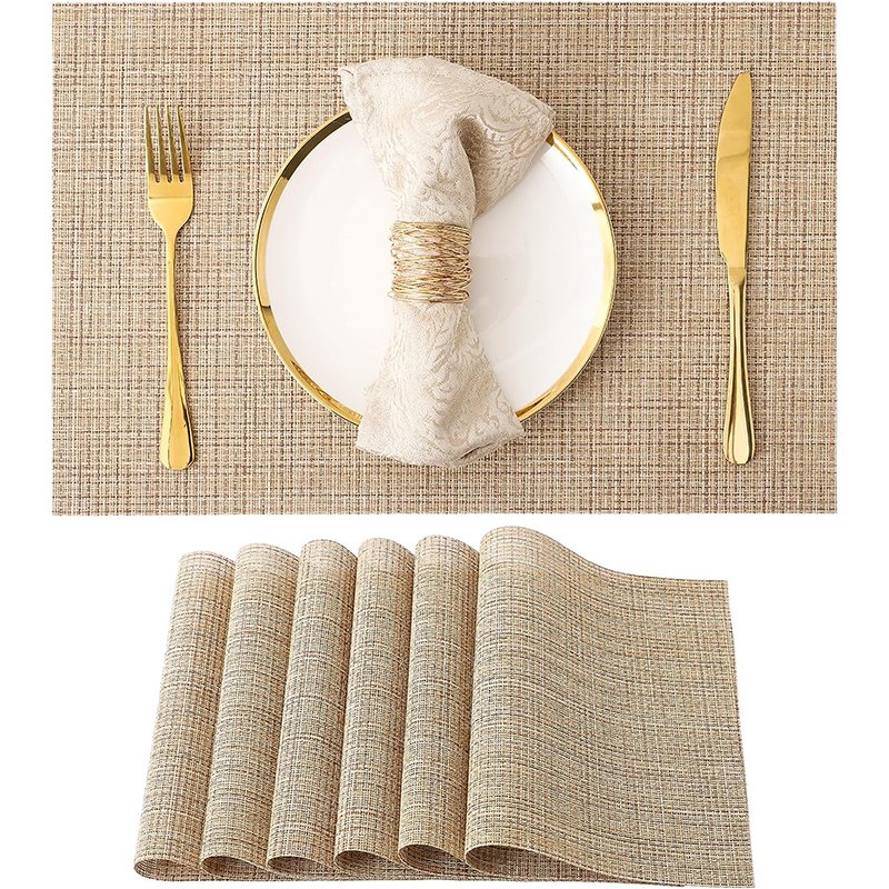 Cotton Linen Placemat and Napkin Set Chic and Practical Table Accessories
