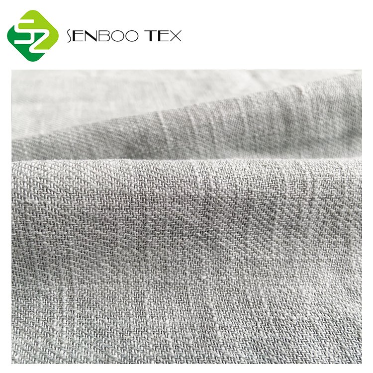 First-class texture 80% ramie 20% cotton stone washed linen fabric for curtains
