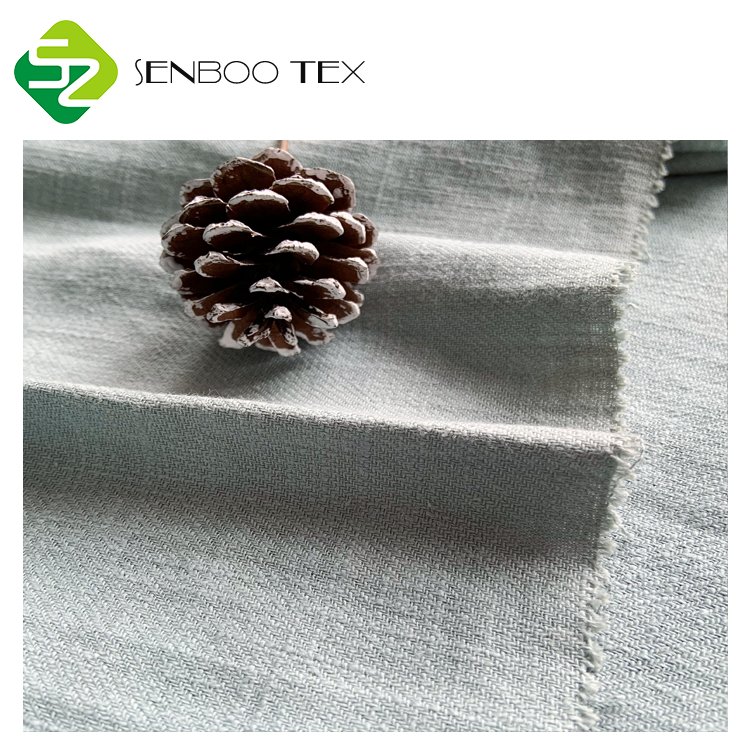 First-class texture 80% ramie 20% cotton stone washed linen fabric for curtains