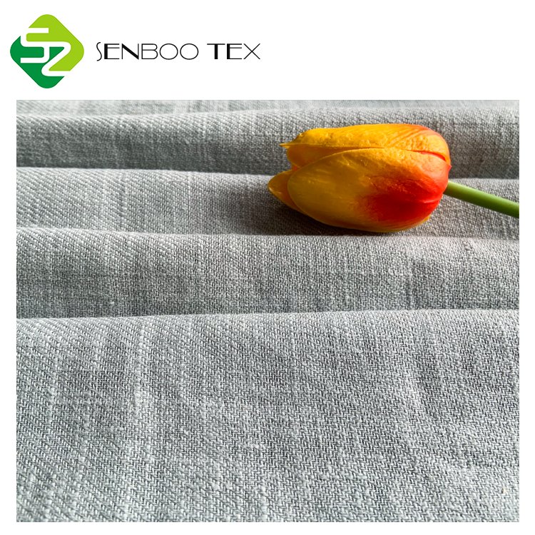 First-class texture 80% ramie 20% cotton stone washed linen fabric for curtains