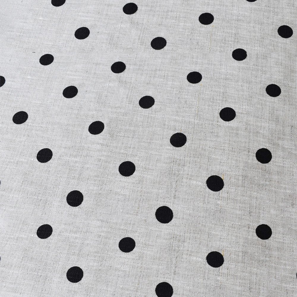 Linen Fabric for Clothing Printed Polka Dots Custom Printing Fabric Make shirts skirts Fashionable and Natural Linen Wholesale