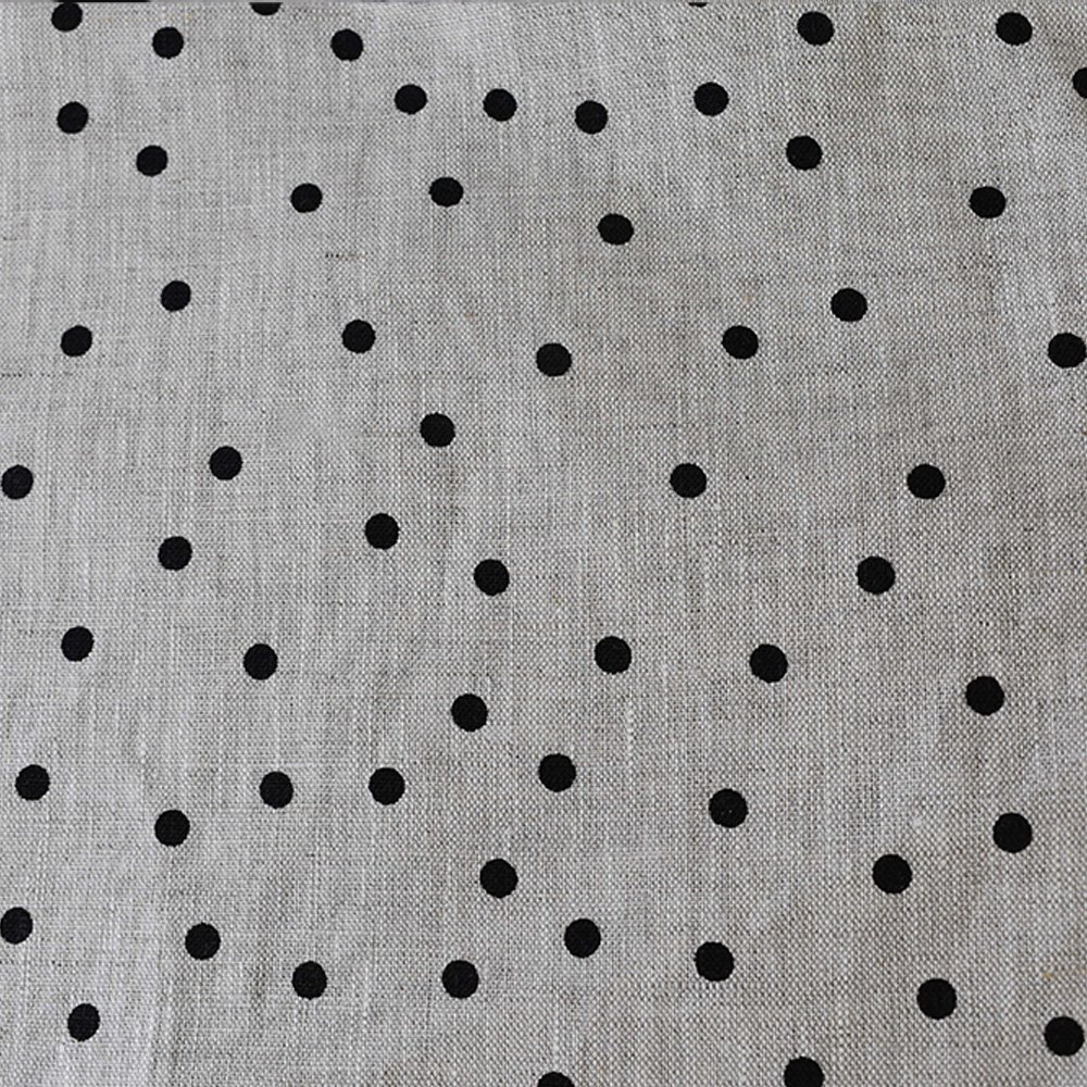Linen Fabric for Clothing Printed Polka Dots Custom Printing Fabric Make shirts skirts Fashionable and Natural Linen Wholesale