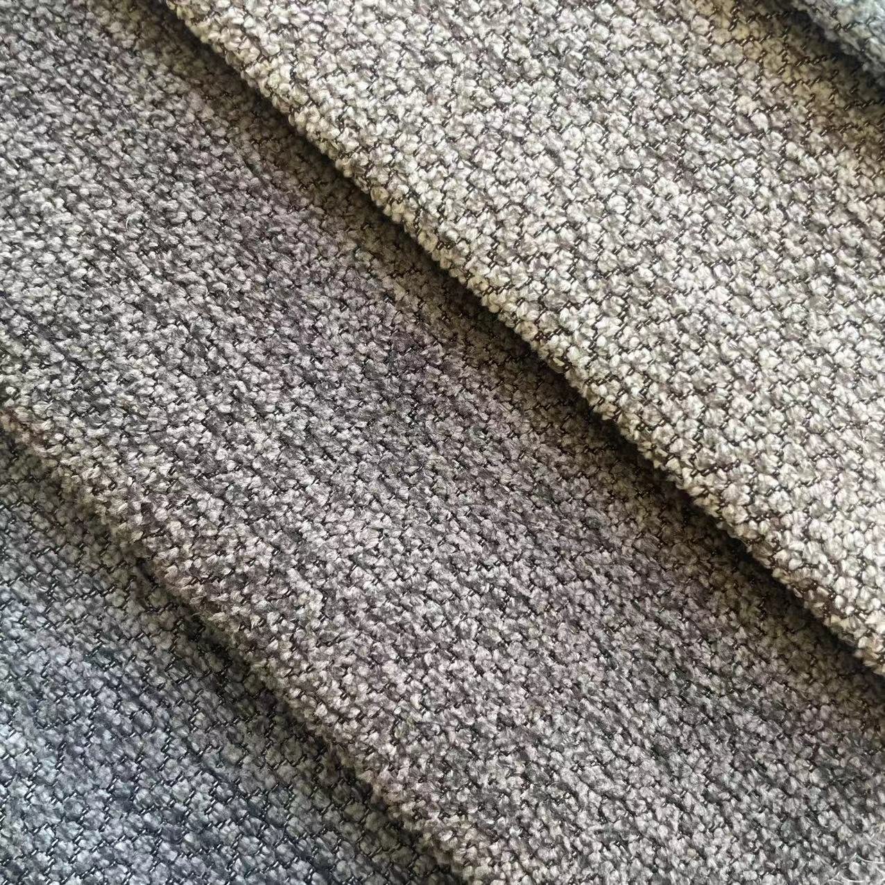 textured stain resistance linen look faux chenille sofa fabric
