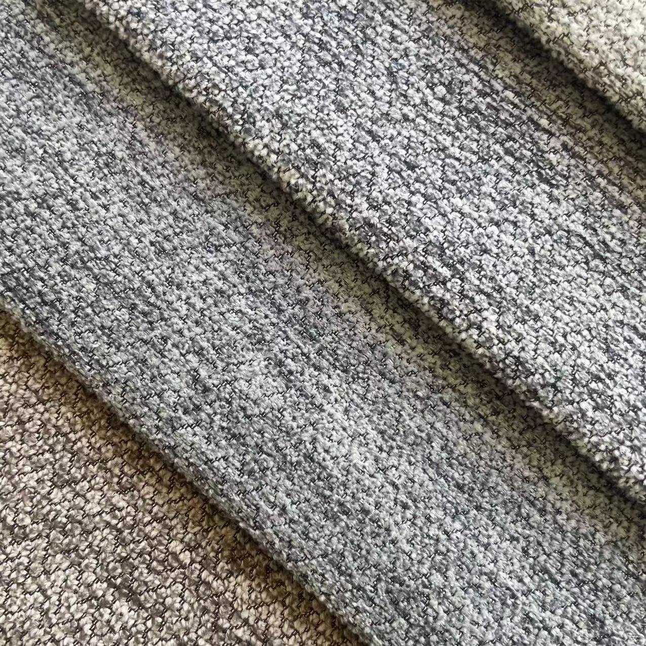 textured stain resistance linen look faux chenille sofa fabric