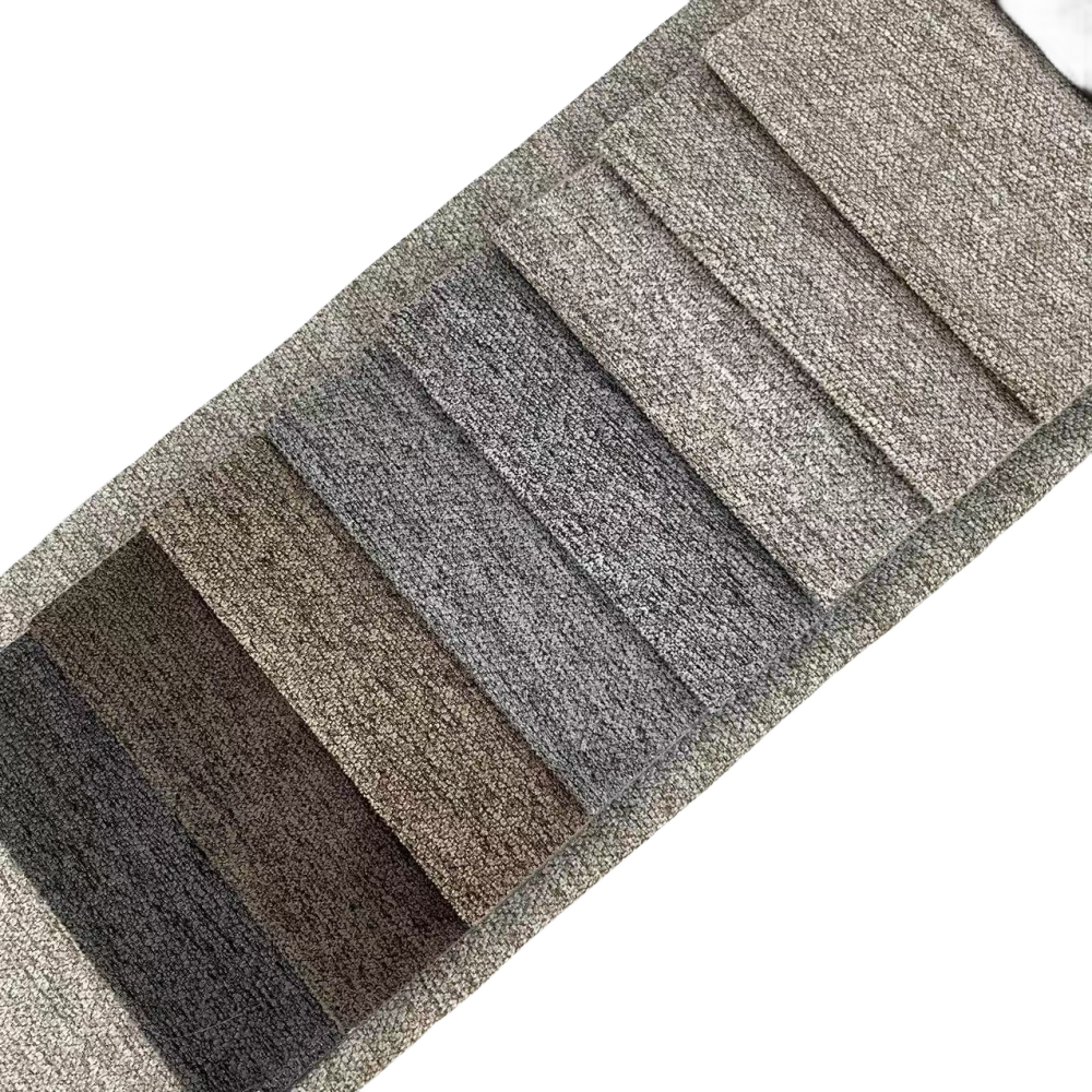 textured stain resistance linen look faux chenille sofa fabric