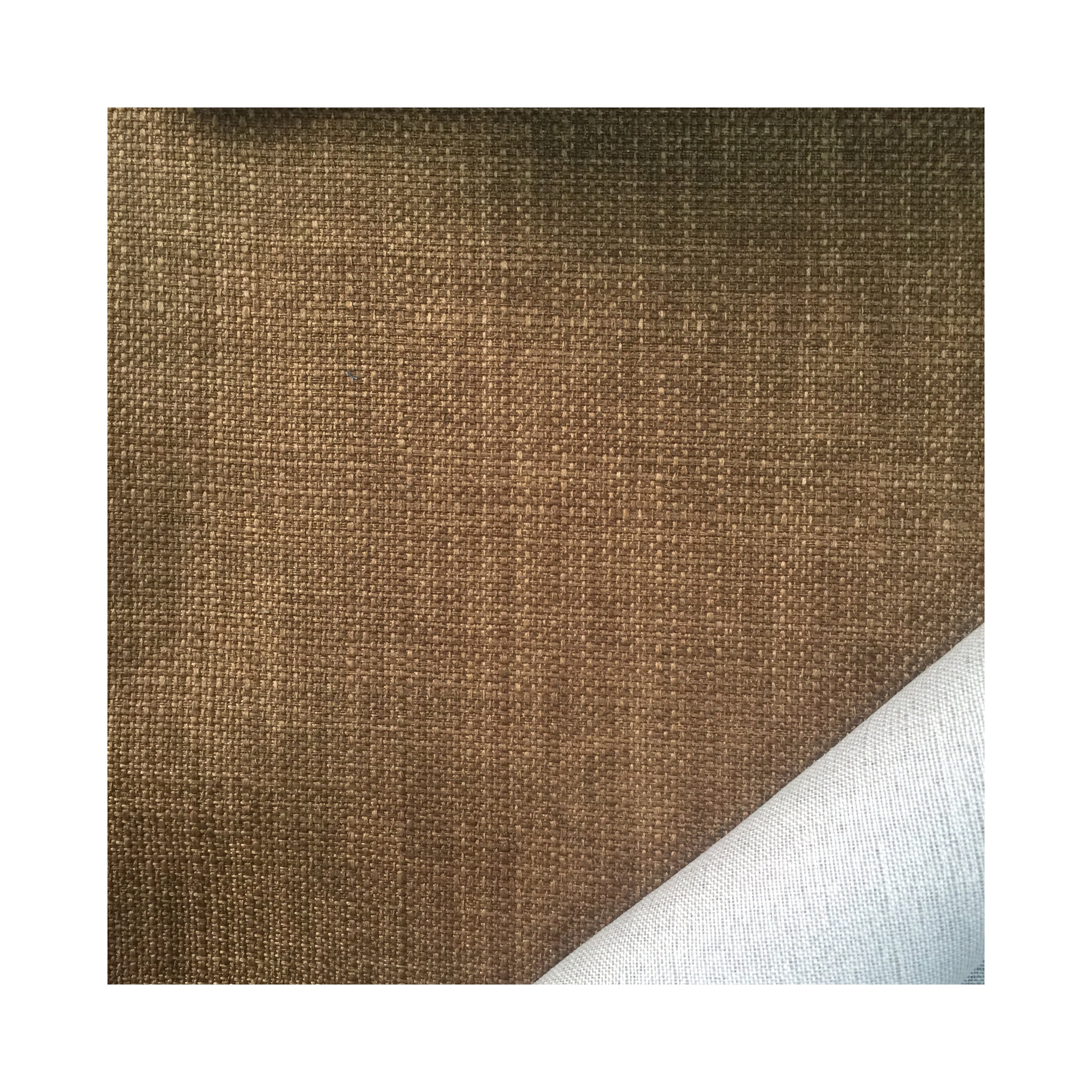 high quality 100% polyester linen look fabric upholstery for sofa fabric solid
