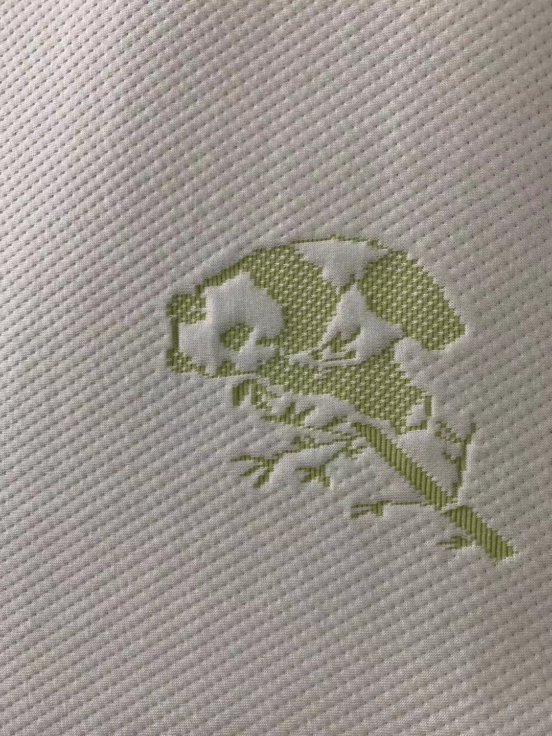 New design 60% polyester 40% bamboo fiber jacquard knitted fabric for mattresses