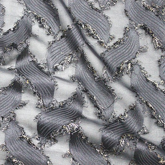 New Arrival Golden Flower Clipped Textile 100% polyester Fabric for Blouse Dresses