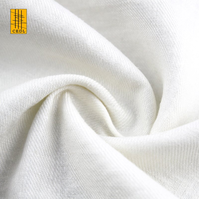 Wholesale High Quality Solid Dyed Rayon Linen Fabric Linen Viscose Tweed Fabric Clothing For Woman's Dress