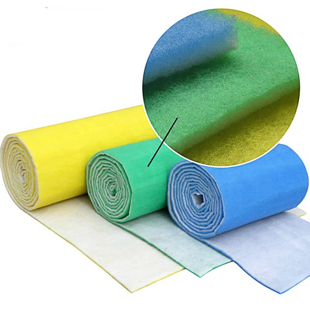 Spray booth Washable Cuttable PET polyester Synthetic filter media G2 G3 G4 F5 F6 F7 F8 F9 3m air filter cotton material