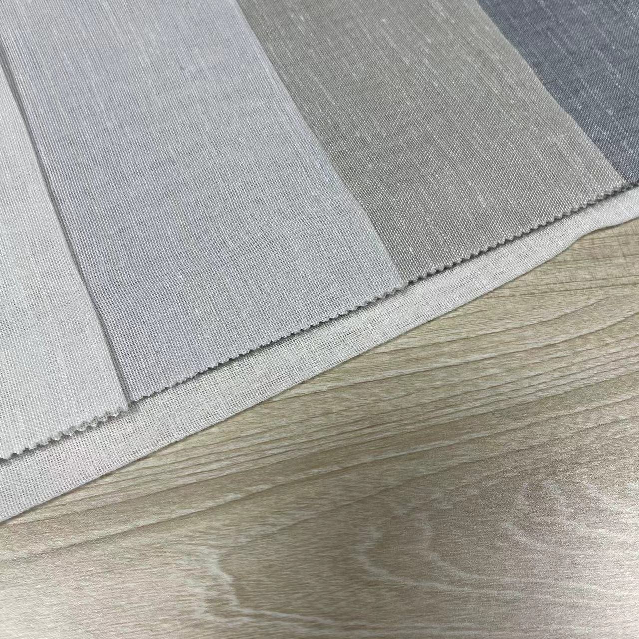 Classical Line Striped Pattern Hotel Flame Retardant Curtain Sheer Fabric