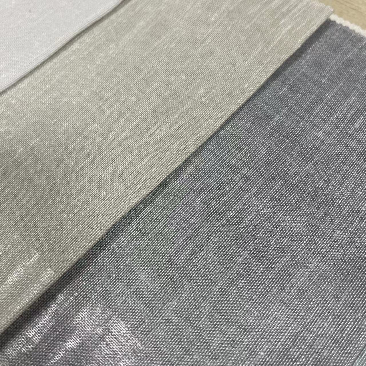 Classical Line Striped Pattern Hotel Flame Retardant Curtain Sheer Fabric