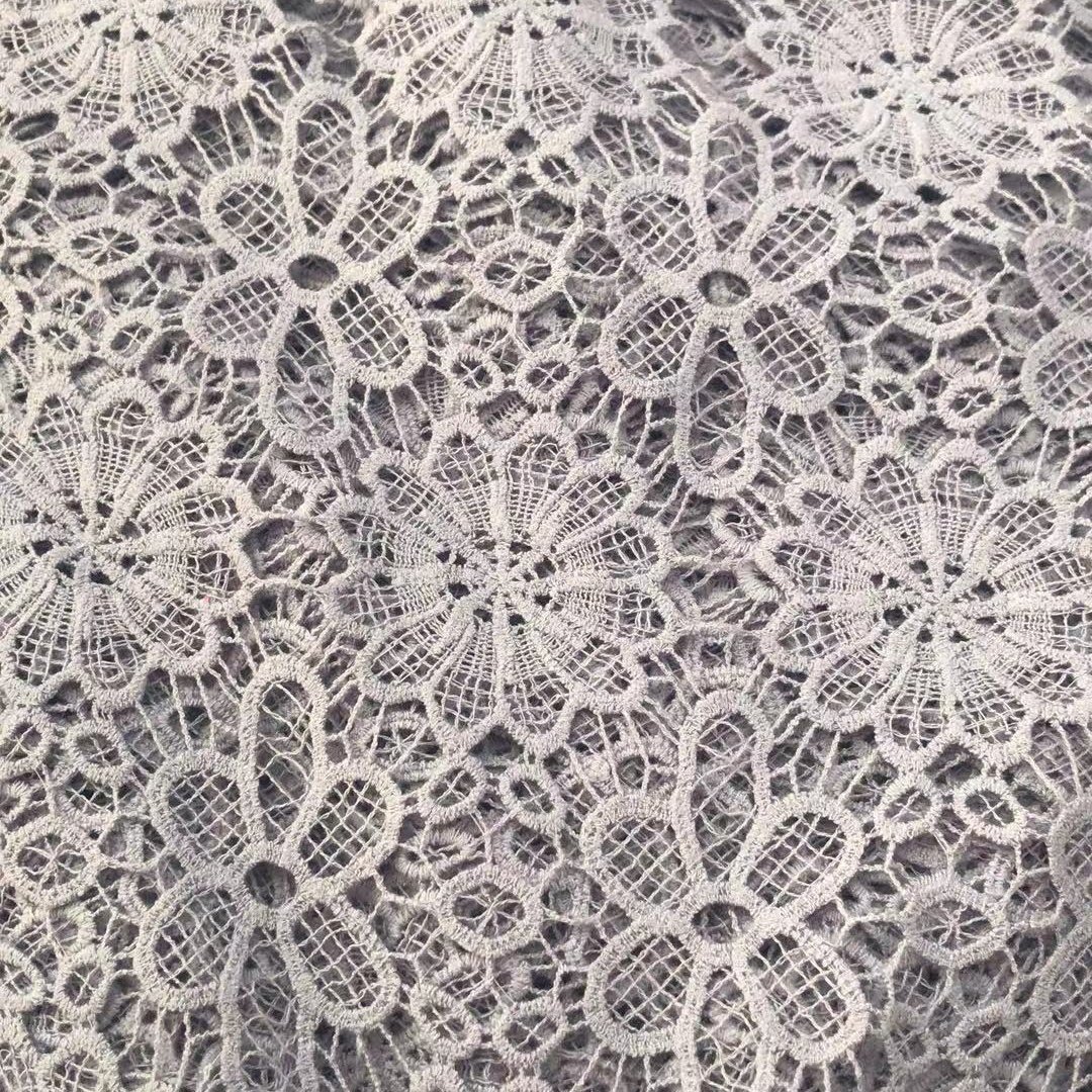 BY KG hot sell stock embroidery fabric 100% polyester fabric different designs
