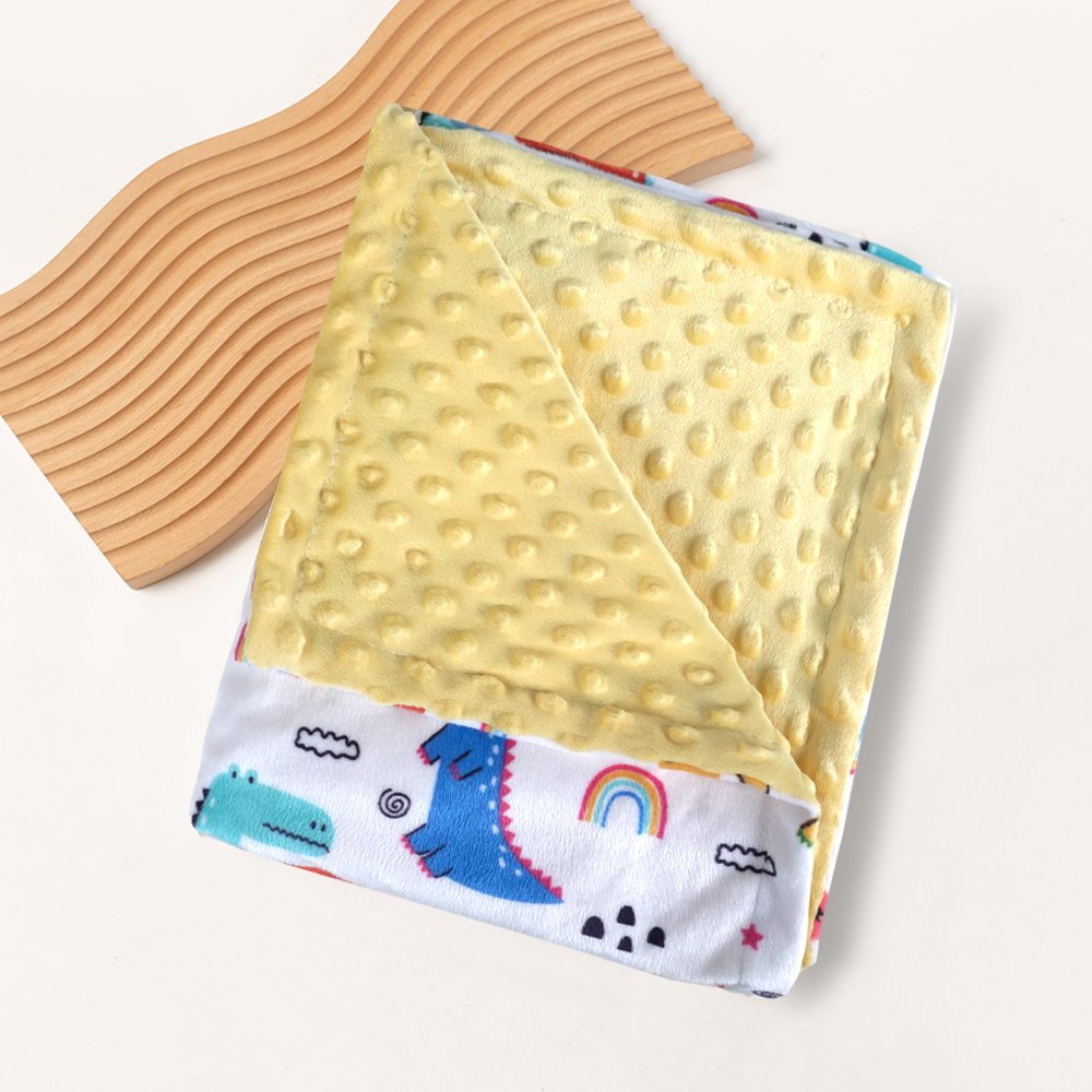 Factory Wholesale Premium Baby Bedding Set Micro Minky super comfortable super soft Baby Blanket Soft Minky Fabric Dot