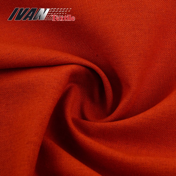 Hot sale OEM Bangladesh plain woven polyester rayon cotton linen fabric for dress