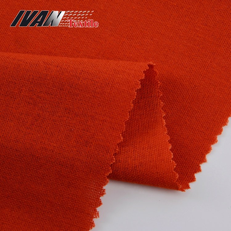 Hot sale OEM Bangladesh plain woven polyester rayon cotton linen fabric for dress