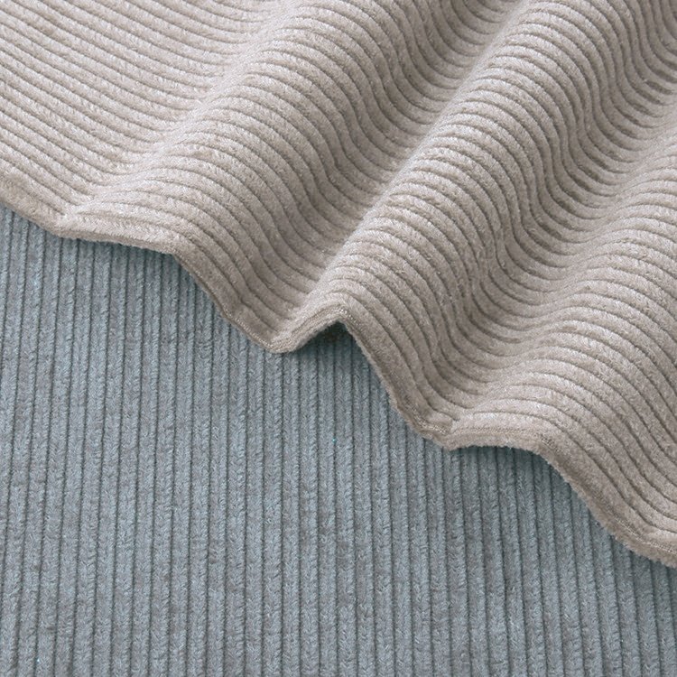 corduroy fabric 6 wale elastic 100% Polyester stretch fabric for corduroy pants sofa toy fabric
