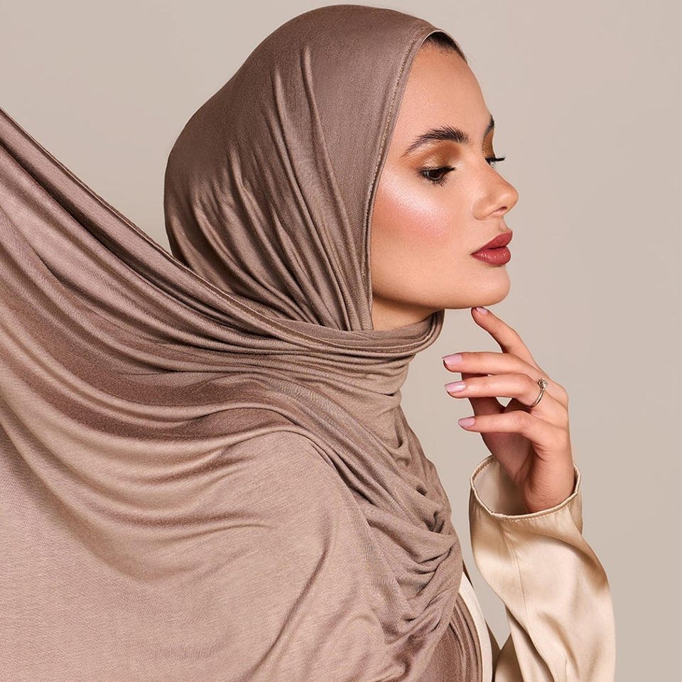 Great quality high elastic 95% bamboo 5% spandex bamboo knit jersey fabric for bamboo jersey hijab baby cloth