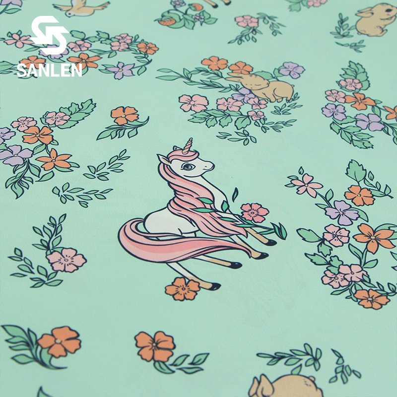 2023 New 50D 72F Spring Birds Rabbit Pony Unicorn Kids Designer Digital 100% Polyester Printed Fabric Printing For Down Jacket