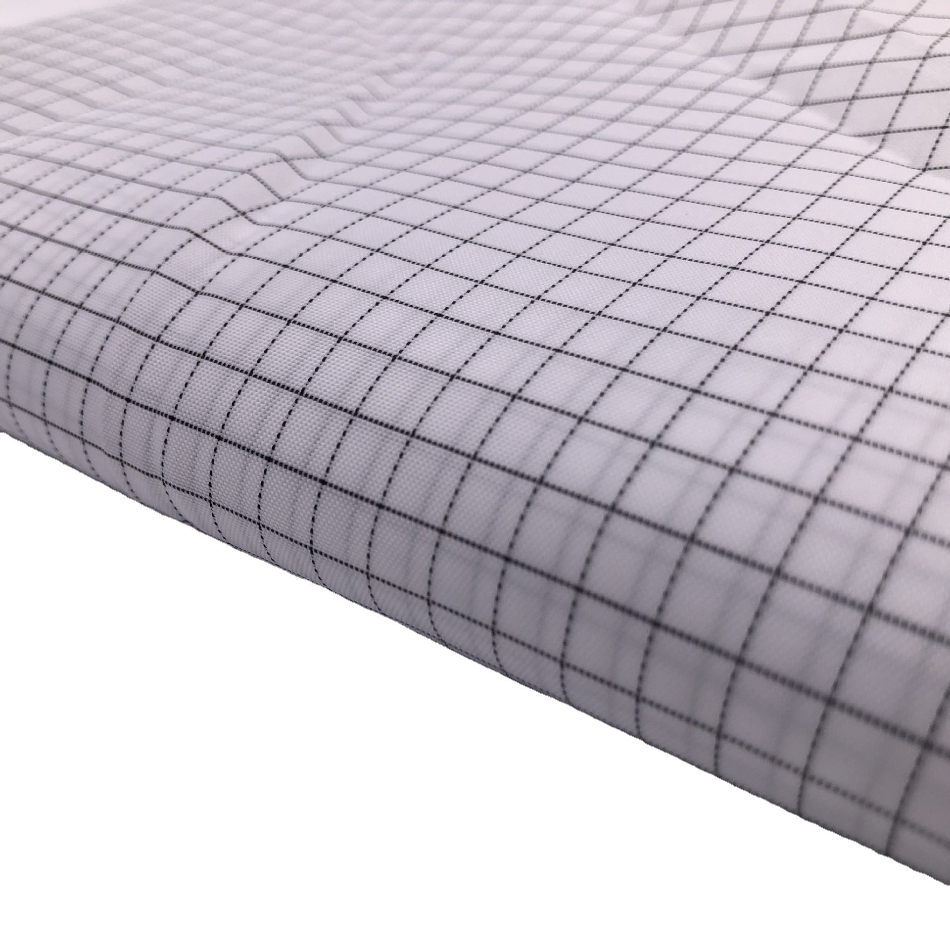 98% polyester+2% carbon fiber Anti-static grid fabric