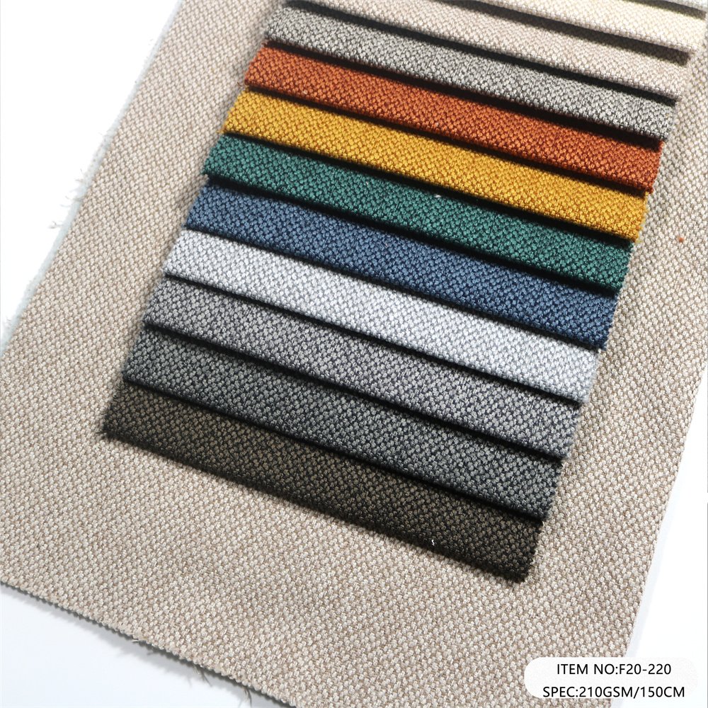 Coarse linen sofa fabric polyester linen tablecloth pillow cushion car cover soft linen fabric upholstery