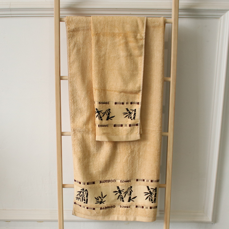 Morden Luxury Hot Selling 100% Bamboo Fiber Terry Soft Touching Bathroom Woven Face Towel