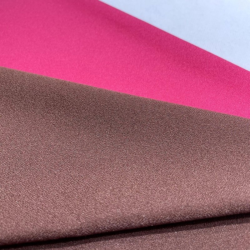 Chinese factory own greige Hot selings 2024 moss crepe without spandex fabric 100%poly lady zara PD