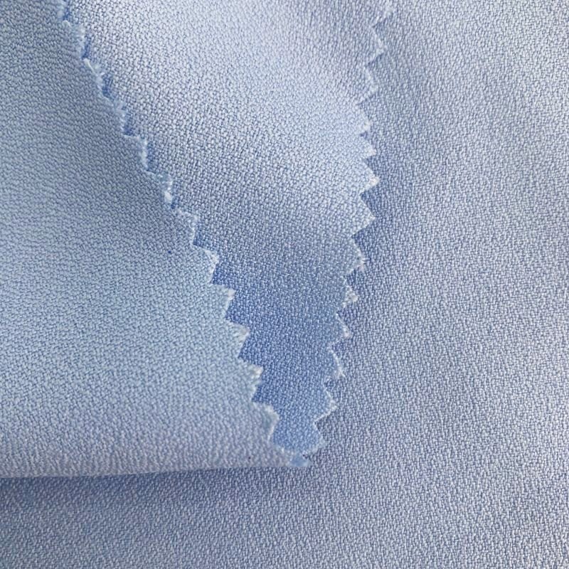 Chinese factory own greige Hot selings 2024 moss crepe without spandex fabric 100%poly lady zara PD