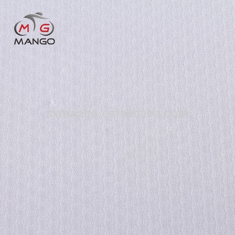 Hot sale white super fine mesh cycling knitted 100% polyester fabric wholesale