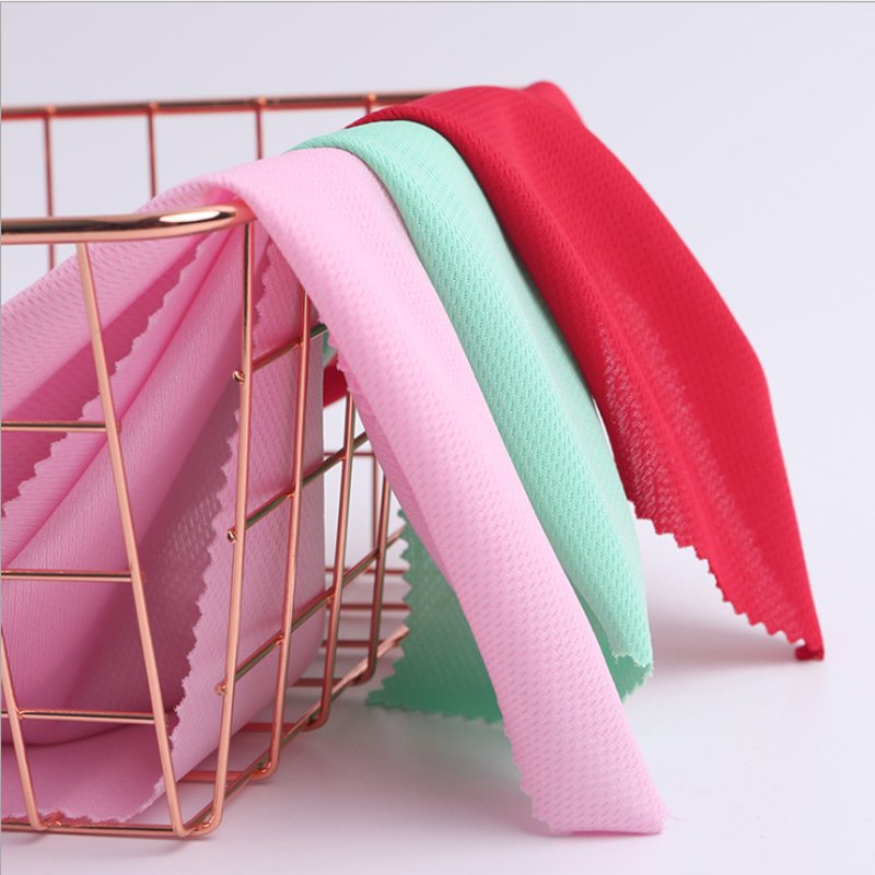 Hot Selling 100% Polyester Bird Eye Mesh Fabric For T Shirts Mesh Breathable Quick Dry Knit Fabric For Sports Wear