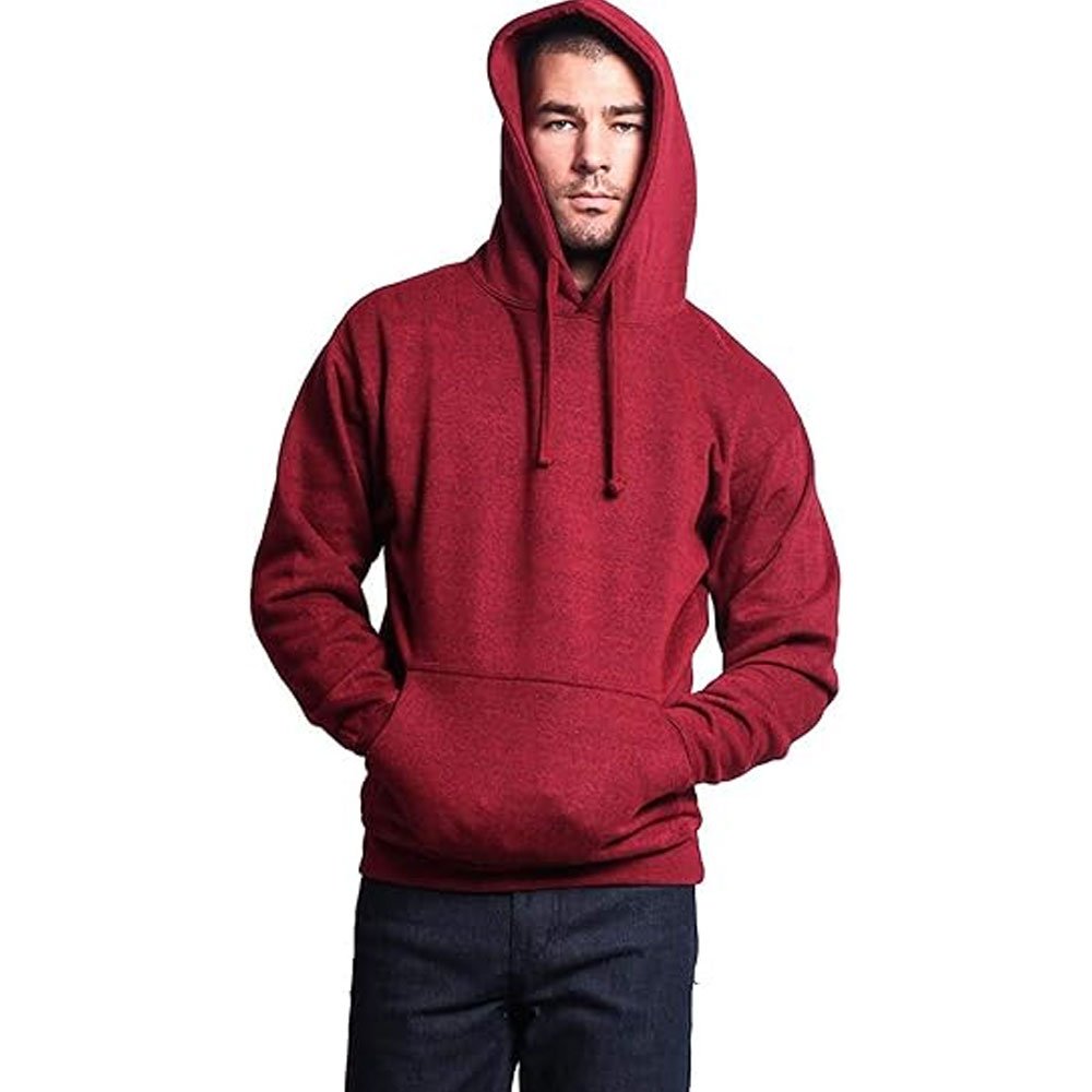 Next Level Latest Autumn Winter Solid Color Fleece Custom Logo Pullover Hoodies Drawstring Kangaroo Pocket Thermal Lined Hoodie