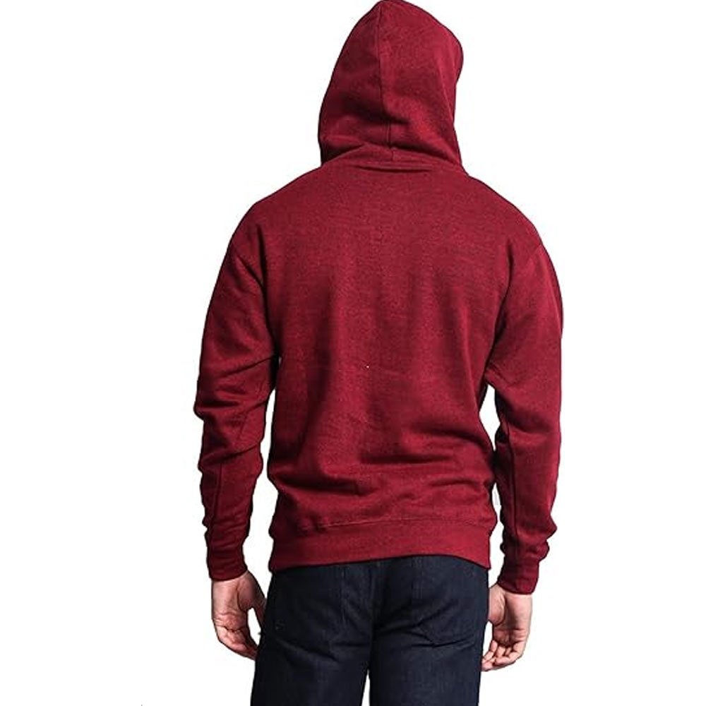 Next Level Latest Autumn Winter Solid Color Fleece Custom Logo Pullover Hoodies Drawstring Kangaroo Pocket Thermal Lined Hoodie