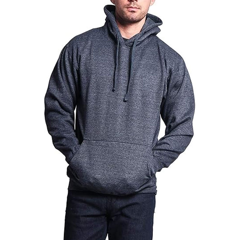 Next Level Latest Autumn Winter Solid Color Fleece Custom Logo Pullover Hoodies Drawstring Kangaroo Pocket Thermal Lined Hoodie