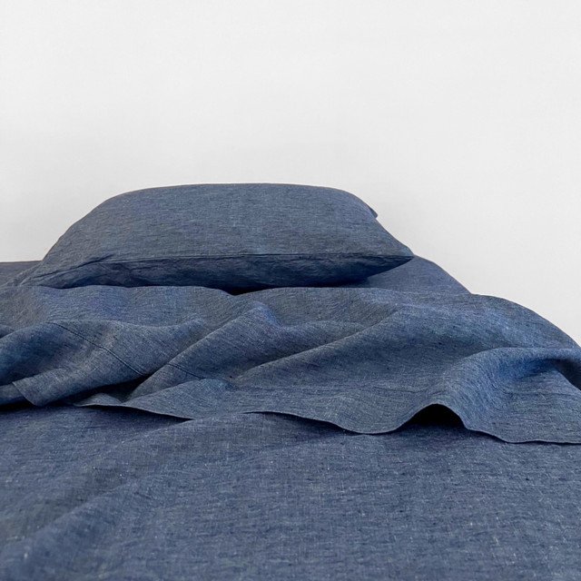 100% French Flax linen bedding wholesale oeko-tex nature french linen duvet cover set stone washed bedding set flax bedsheet
