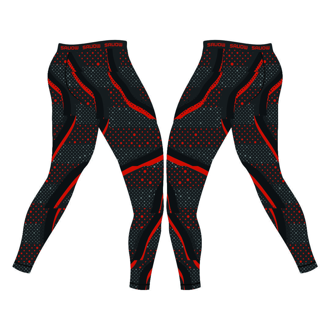 Sublimation custom BJJ MMA Running workout Training Compression Pants Sports Leggings Men Leggings High Elasticity belt Fitness
