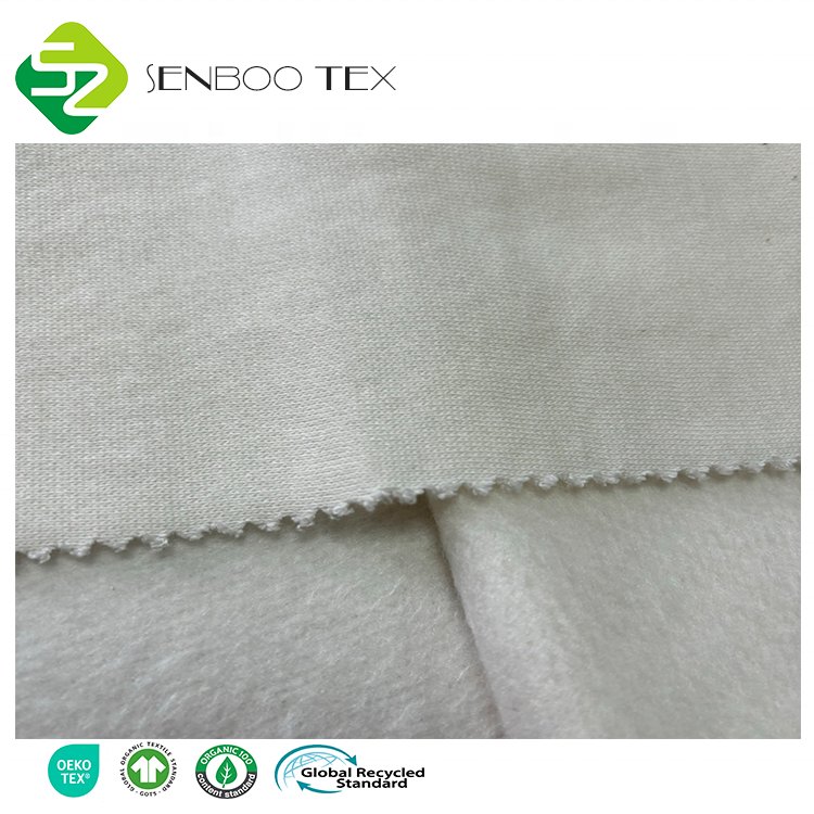 Best Quality Custom 350 GSM Organic Cotton Breathable Bamboo Fleece Knitted Eco-Friendly Sportswear Diapers Bamboo Fiber Fabric