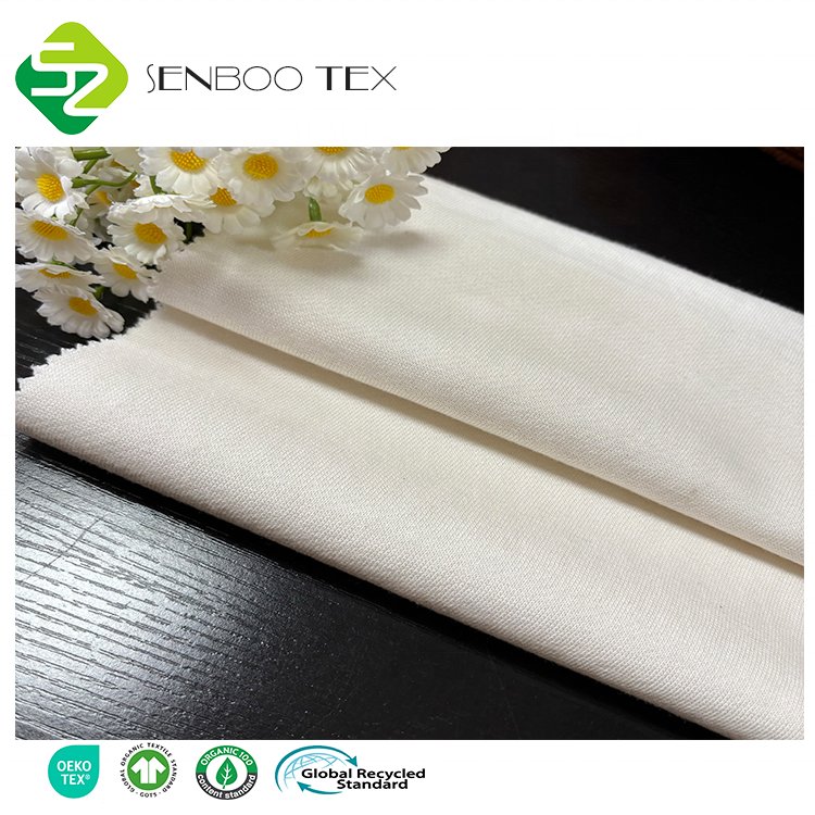 Best Quality Custom 350 GSM Organic Cotton Breathable Bamboo Fleece Knitted Eco-Friendly Sportswear Diapers Bamboo Fiber Fabric