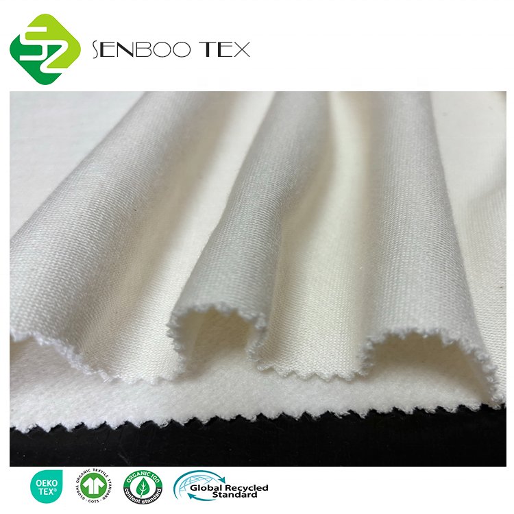 Best Quality Custom 350 GSM Organic Cotton Breathable Bamboo Fleece Knitted Eco-Friendly Sportswear Diapers Bamboo Fiber Fabric