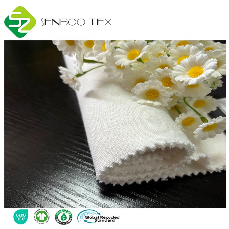 Best Quality Custom 350 GSM Organic Cotton Breathable Bamboo Fleece Knitted Eco-Friendly Sportswear Diapers Bamboo Fiber Fabric