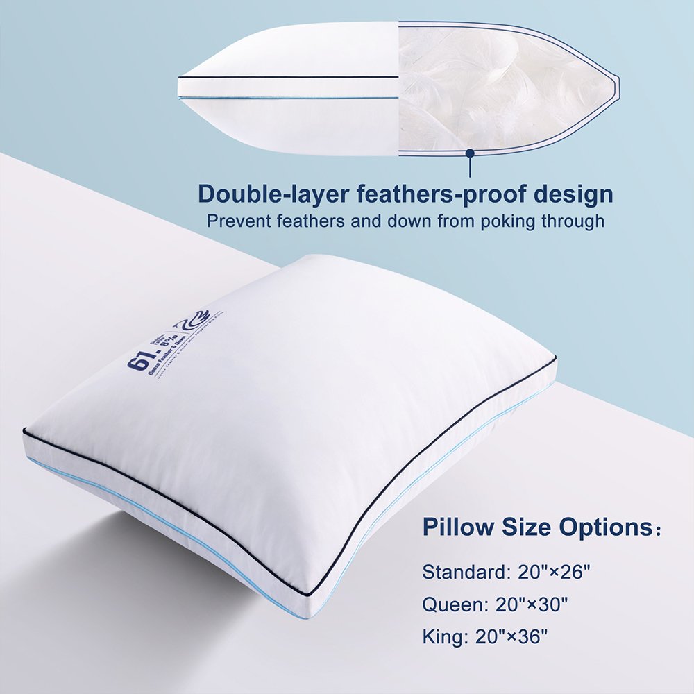 High Quality Polyester Fiber Soft Bed Hotel Pillows Fiber Soft Hotel Collection Polyester Bed Pillow for Sleeping Comfortable
