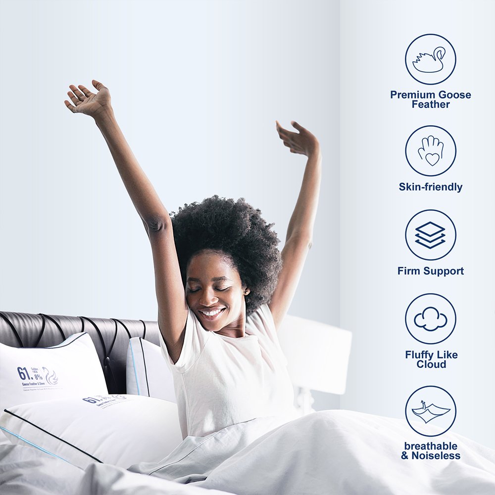 High Quality Polyester Fiber Soft Bed Hotel Pillows Fiber Soft Hotel Collection Polyester Bed Pillow for Sleeping Comfortable