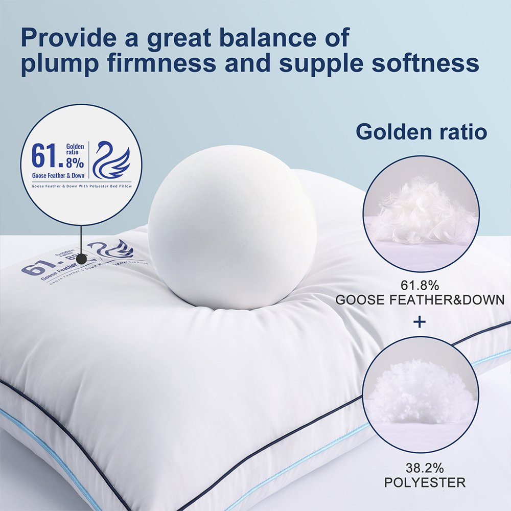 High Quality Polyester Fiber Soft Bed Hotel Pillows Fiber Soft Hotel Collection Polyester Bed Pillow for Sleeping Comfortable